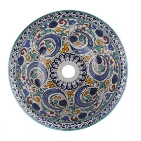 Hafi - ceramic wash basin moroccan