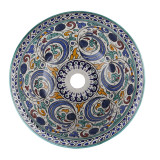 Zanya - Kolorowa umywalka ceramiczna z Maroka