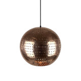 Bola L - świecąca kulista lampa miedziana z meksyku
