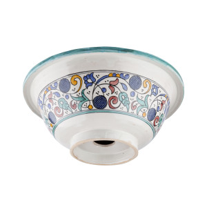 Zanya - Kolorowa umywalka ceramiczna z Maroka