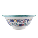 Zanya - Kolorowa umywalka ceramiczna z Maroka