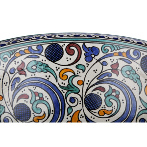 Zanya - Kolorowa umywalka ceramiczna z Maroka