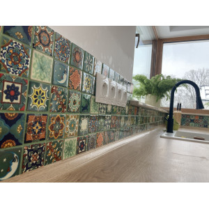 Verdicino - small Mexican tiles 5x5 - 120 pieces