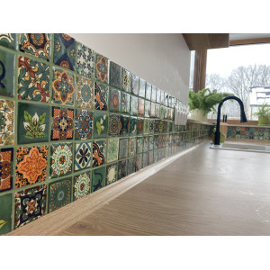 Verdicino - small Mexican tiles 5x5 - 120 pieces