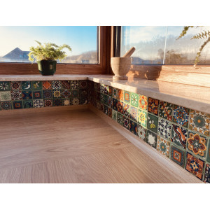 Verdicino - small Mexican tiles 5x5 - 120 pieces
