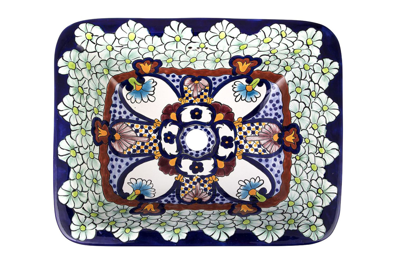 Juanetta - rectangular bathroom washbasin from Mexico