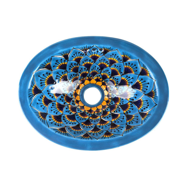 Aqua Azul Mini - oval counter sink
