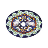 Juanetta Mini - colourful oval recessed wash basin