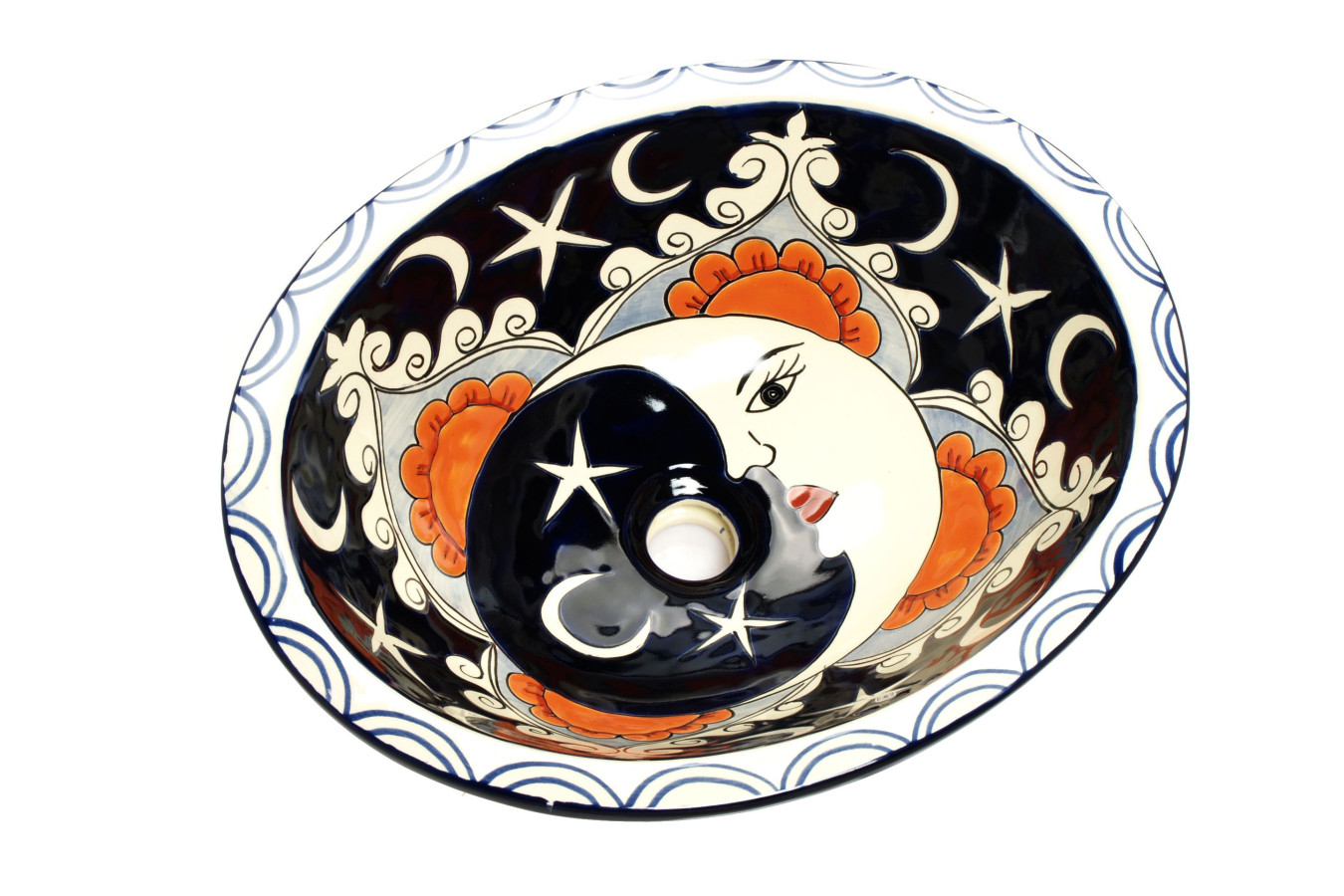 Ora - mexican medium sink Talavera