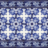 Mariposa - A set of Mexican tiles with a border
