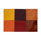 Caramelo - patchwork made of one-color tiles - 90 pcs, 1 m2