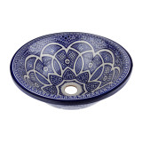 Zanya - Kolorowa umywalka ceramiczna z Maroka