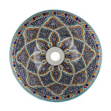 Zanya - Kolorowa umywalka ceramiczna z Maroka