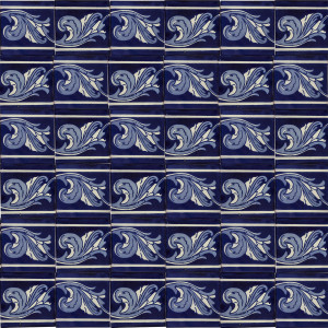 Asturia Cenefa - mexican tile Talavera - 1 piece