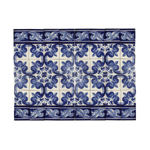 Asturia Cenefa - mexican tile Talavera - 1 piece
