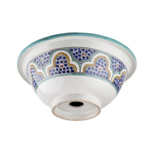 Zanya - Kolorowa umywalka ceramiczna z Maroka