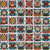 Kociewski - set of tiles with Polish, folk design