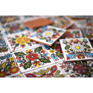 Kociewski - set of tiles with Polish, folk design
