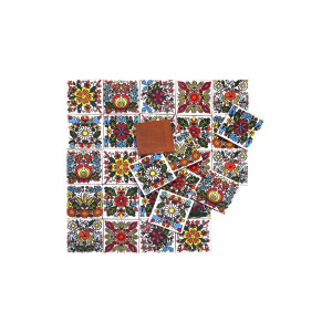 Kociewski - set of tiles with Polish, folk design