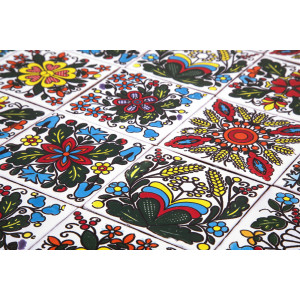 Kociewski - set of tiles with Polish, folk design