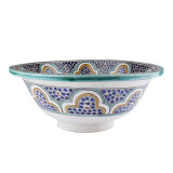 Zanya - Kolorowa umywalka ceramiczna z Maroka