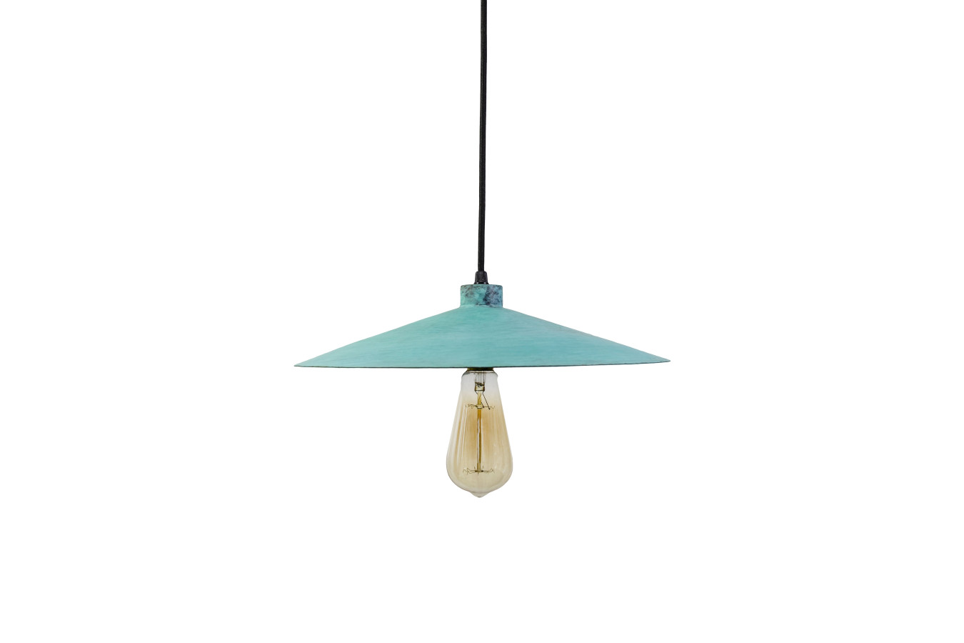Zanahoria green - lamp from Mexico - pure copper