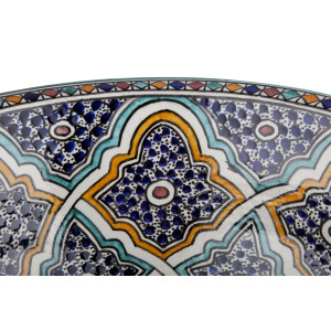 Zanya - Kolorowa umywalka ceramiczna z Maroka