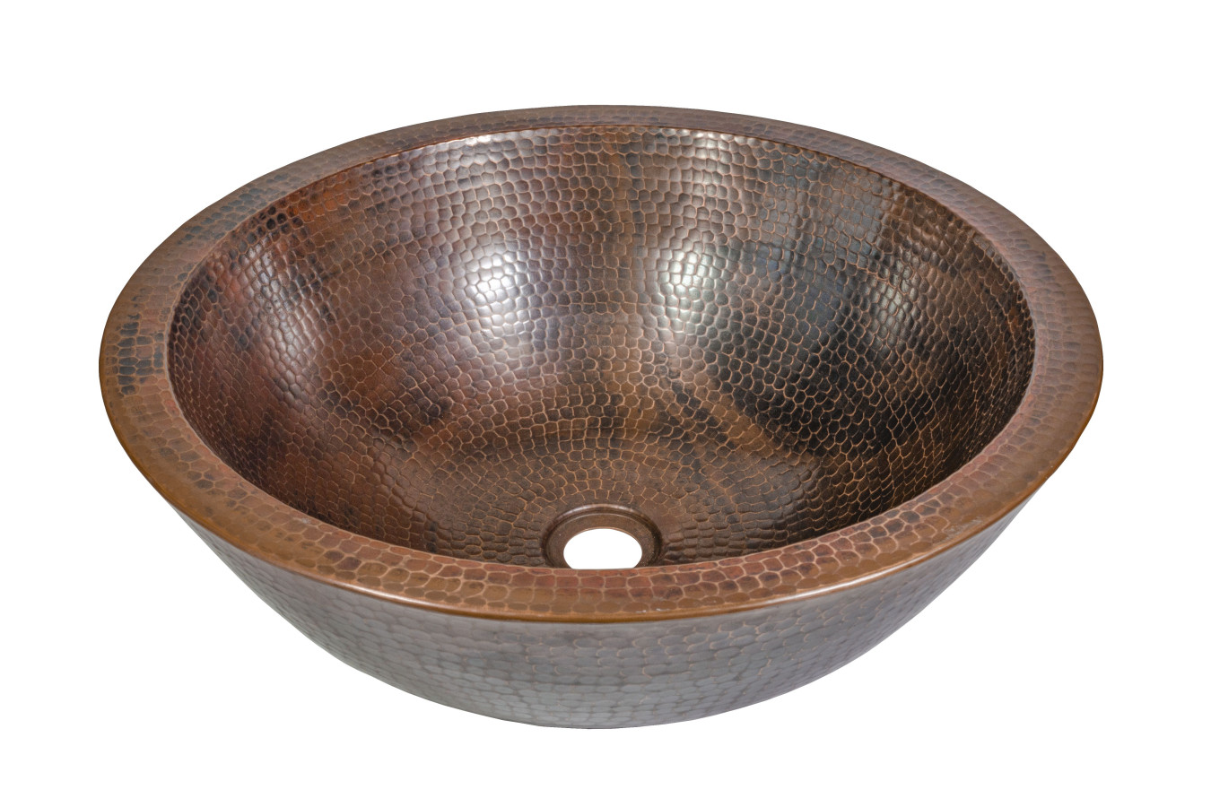 Marisol - round copper sink from Mexico