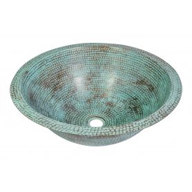 Lita - patinated copper washbasin
