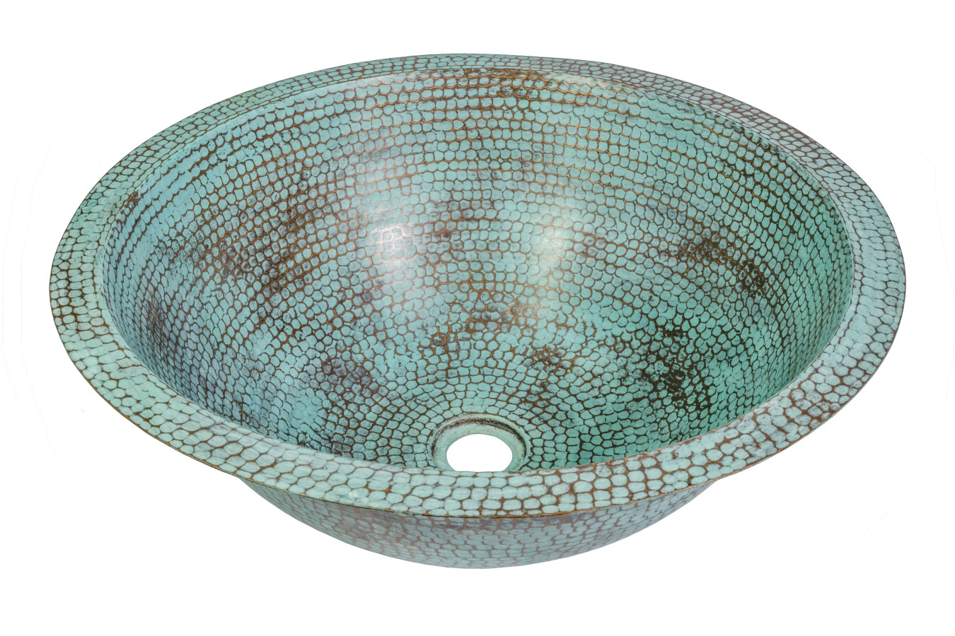 Lita - patinated copper washbasin