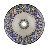 Zanya - Kolorowa umywalka ceramiczna z Maroka