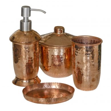 Dientes - copper bathroom set from Mexico