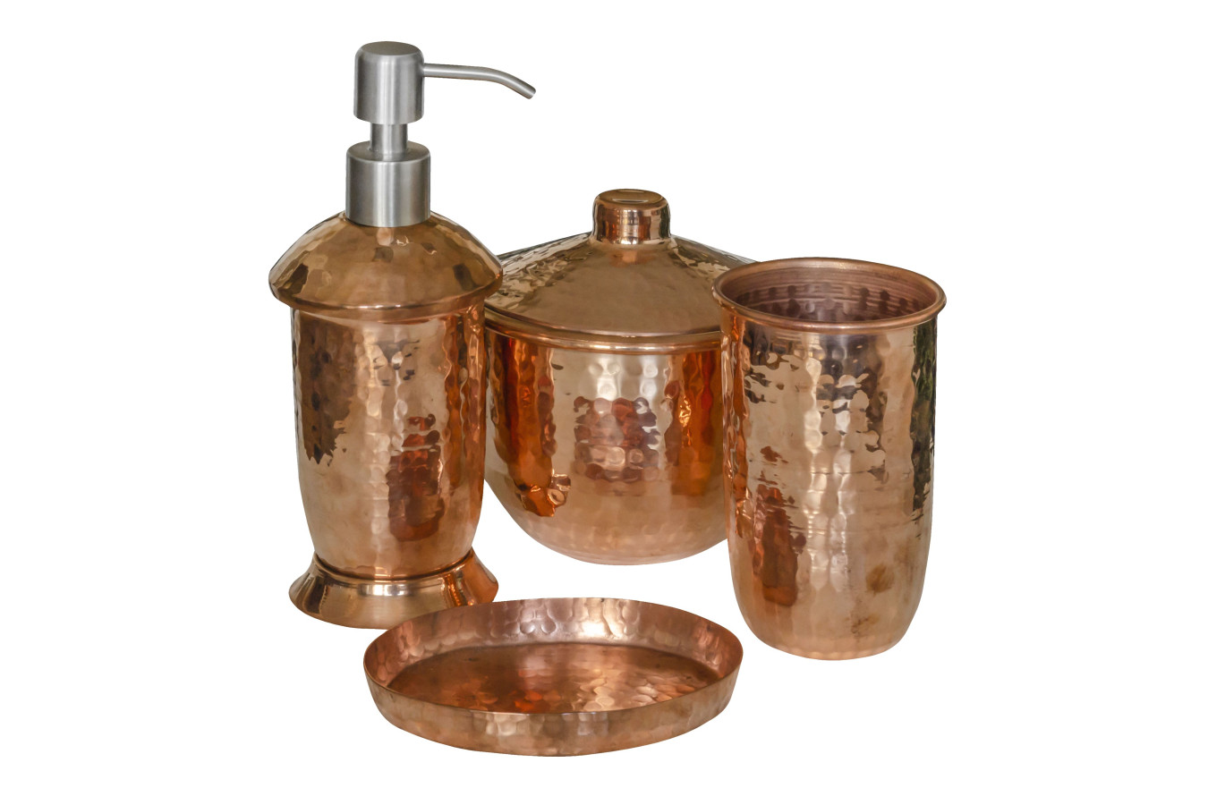 Dientes - copper bathroom set from Mexico