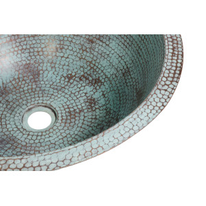 Lita - patinated copper washbasin