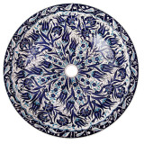 Ebru – iznik ceramic countertop washbasin