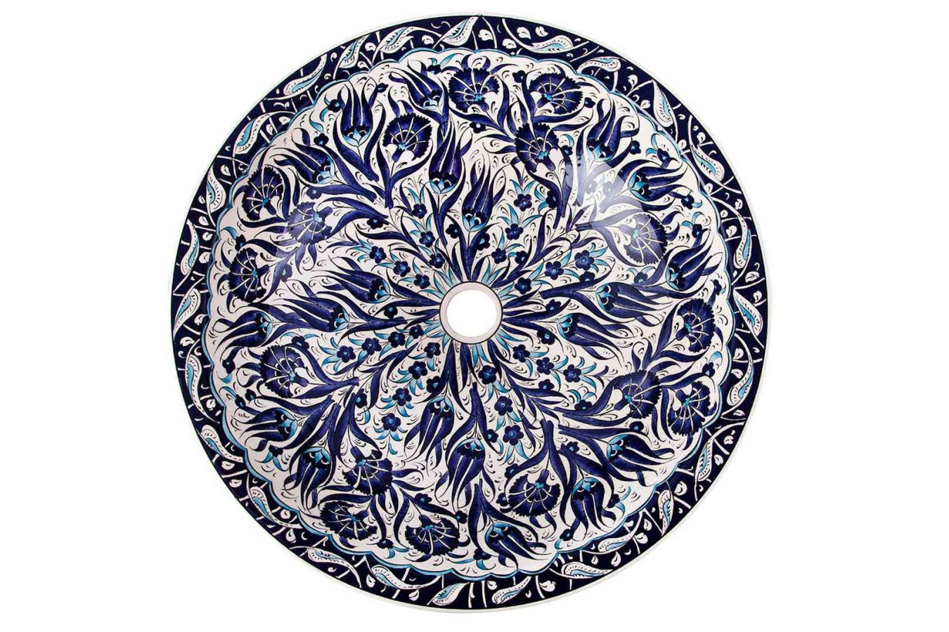 Ebru – iznik ceramic countertop washbasin