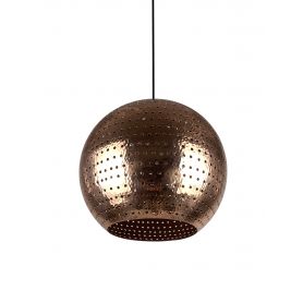 Bola XL - large copper spherical lamp from Mexico