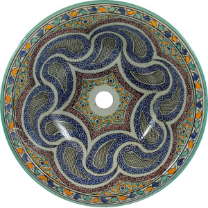 Aisa - hand painted moroccan sink