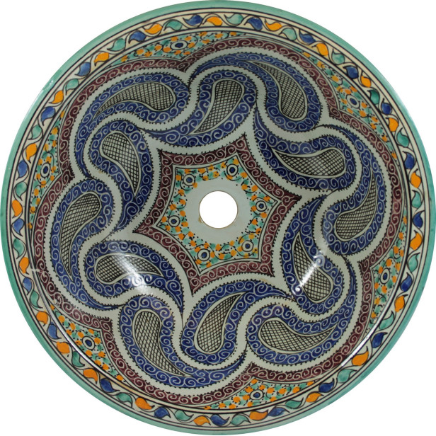 Aisa - hand painted moroccan sink