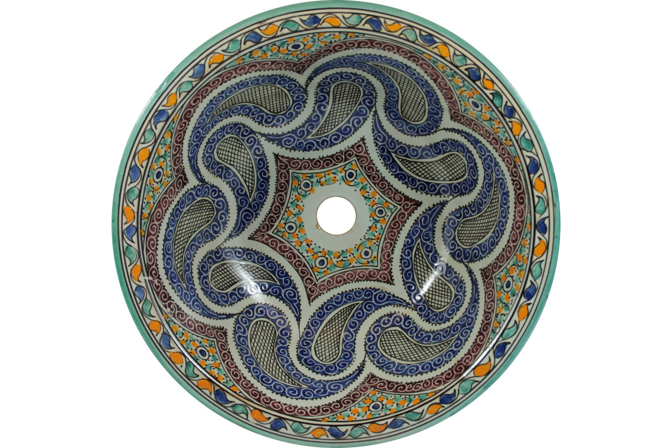Aisa - hand painted moroccan sink