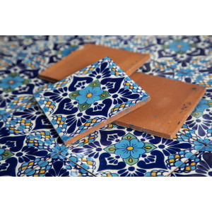 Azul - Mexican Ceramic Tiles -  30 pieces