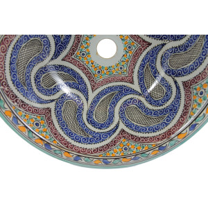 Aisa - hand painted moroccan sink