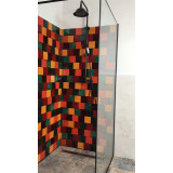 Borgońa - patchwork of single-color tiles - 90 pieces, 1 m2