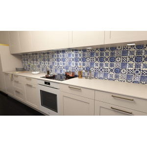 Azul Luz - patchwork of Talavera maxican tiles - 30 pieces