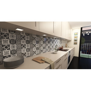 Idan - Black&White Mexican tiles - patchwork