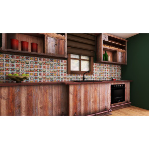 Kociewski - set of tiles with Polish, folk design