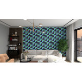 Malaquita - patchwork of single-colour tiles - 90 pcs, 1 m2