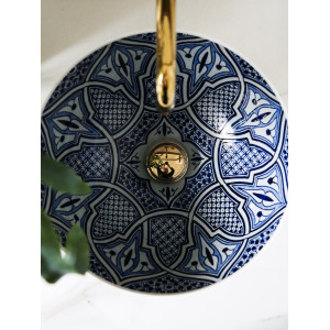 Zanya - Kolorowa umywalka ceramiczna z Maroka