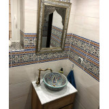 Zanya - Kolorowa umywalka ceramiczna z Maroka