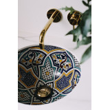 Zanya - Kolorowa umywalka ceramiczna z Maroka